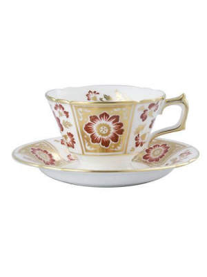 Panel Red Tea Saucer