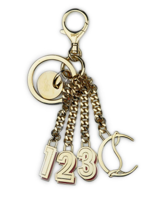 123 And Cl Initials Metal Keyring