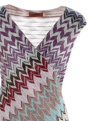 Missoni Zig Zag Knit Sleeveless Top