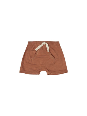 Rylee + Cru Front Pouch Short - Amber