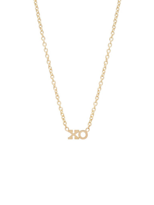 14k Itty Bitty Xo Necklace