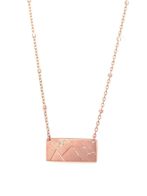 Julez Bryant 14k Gold Coci Bar Necklace