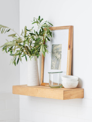 Wood Floating Shelf Pine - Threshold™