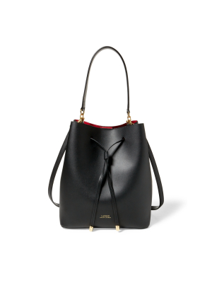 Leather Debby Drawstring Bag