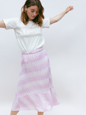 Paula Wrap Skirt - Sheer Lilac