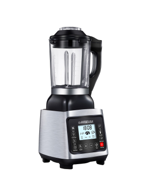 Gowise Gw22501 Premier High Performance Heating Blender With 6 Blending Presets And Recipe Book, Black