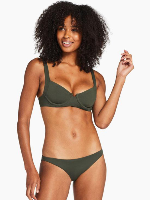 Demi Underwire Top - Forest Ecolux