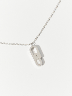 Simple Paperclip Pendant Necklace