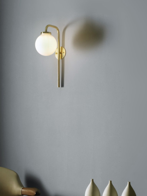 Big Bulb Opal Wall Sconce