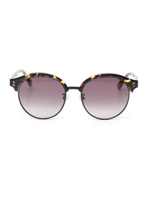 Stella Mccartney Eyewear Round Tortoiseshell Effect Sunglasses