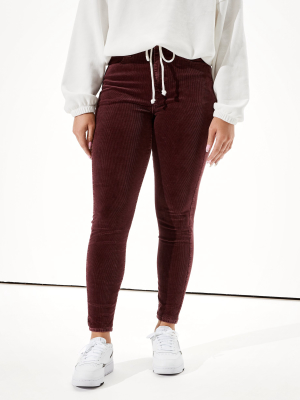 Ae Curvy High-waisted Corduroy Jegging