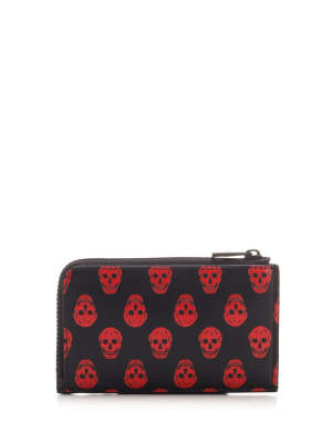 Alexander Mcqueen Skull Printed Cardholder