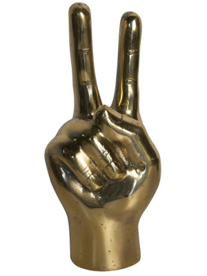 Peace Sign Brass