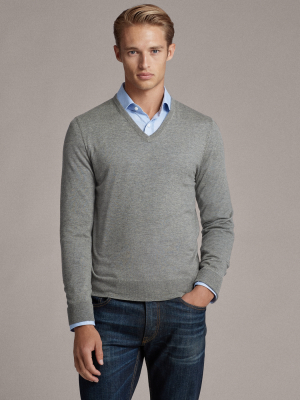 Cashmere V-neck Sweater