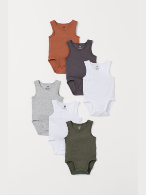 6-pack Sleeveless Bodysuits