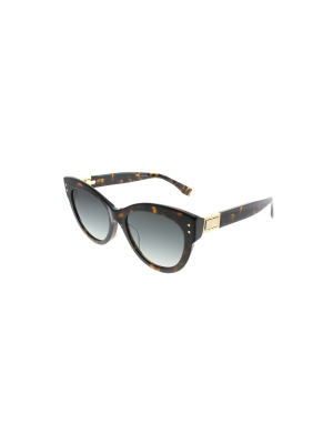 Fendi Peekaboo Ff 0282/f 086 Womens Cat-eye Sunglasses Dark Havana 54mm