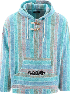 Paccbet Striped Knitted Hoodie