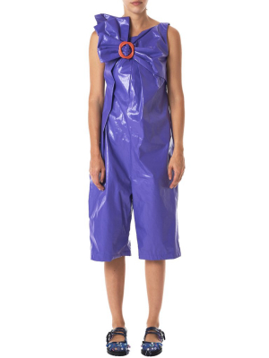 Rainproof Bowtie Jumpsuit (sp-1-purple)