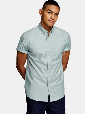 Sage Slim Oxford Shirt