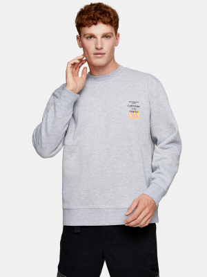 Gray Marl La Sweatshirt