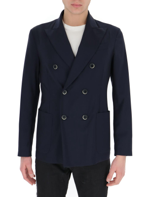 Barena Double Breasted Tailored Suit Jacket