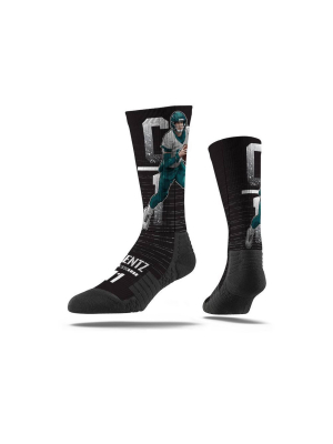 Nfl Philadelphia Eagles Carson Wentz Premium Socks - M/l