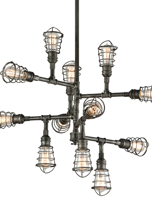 Conduit Chandelier Large By Troy Lighting