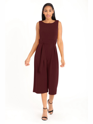 Harper Scuba Cropped Jumpsuit - Petite