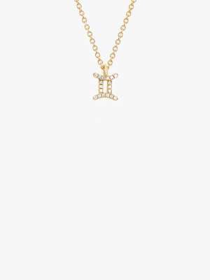 Diamond Gemini Necklace