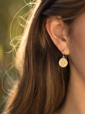 Brooke Gregson Mini Mars Earrings In Yellow Gold