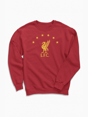 Liverpool Lfc Stars Logo Crew Neck Sweatshirt