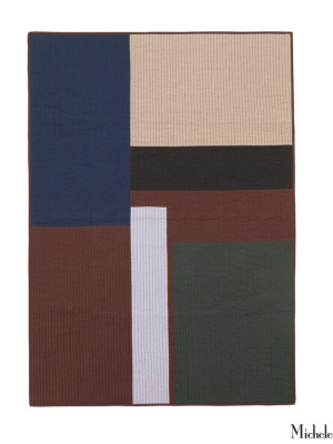 Geo Patchwork Quilt Dark