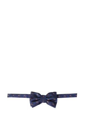 Alexander Mcqueen Skull Printed Bow Tie