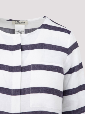 's Max Mara Striped Round Neck Shirt