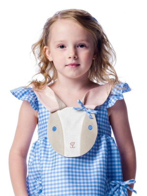 Blue Gingham Bunny Love Dress - 12m And 4t Only