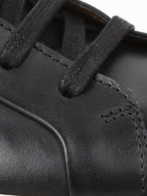 Dante Lace-to-toe Leather Sneaker - Black