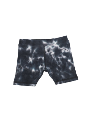 Analogie By Lil Legs Watercolor Shorts - Black