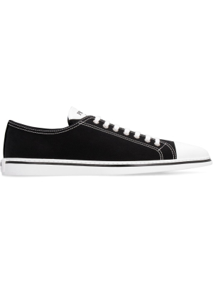 Prada Logo Gabardine Sneakers