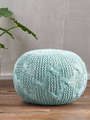 Behring Fabric Weave Pouf - Christopher Knight Home