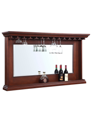 Hathaway Seville Back Bar Mirror - Walnut