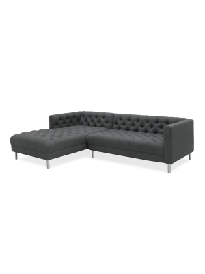 Baxter Deep Chaise Sectional Left Arm Facing