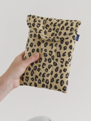 Baggu Puffy Tablet Sleeve 8" - Honey Leopard