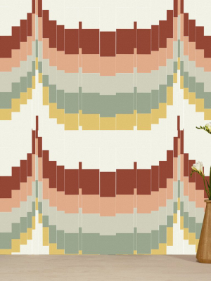 Zag Zig Wallpaper - Terracotta