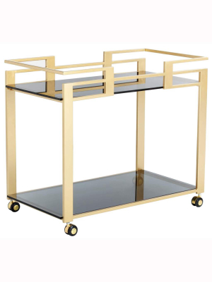 Avondale Bar Cart, Gold