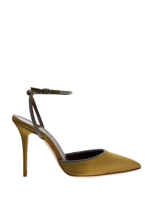 Manolo Blahnik Narcona Ankle-strap Pumps