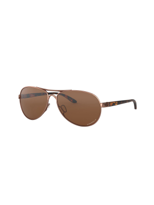 Oakley Oo4079 407931 Female Pilot Lifestyle Sunglasses Rose Gold