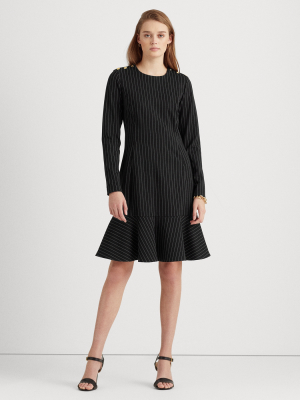 Pinstripe Ponte Dress