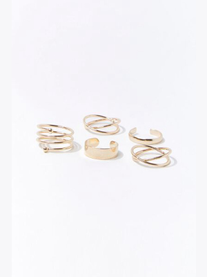 Twisted Toe Ring Set