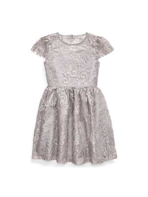 Metallic Lace Dress