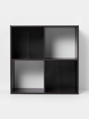 4 Cube Decorative Bookshelf Brown - Room Essentials™